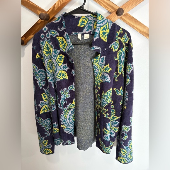 LIKE NEW- ANTHROPOLOGIE - MOTH- Printed Chenille Jacket - Picture 2 of 7